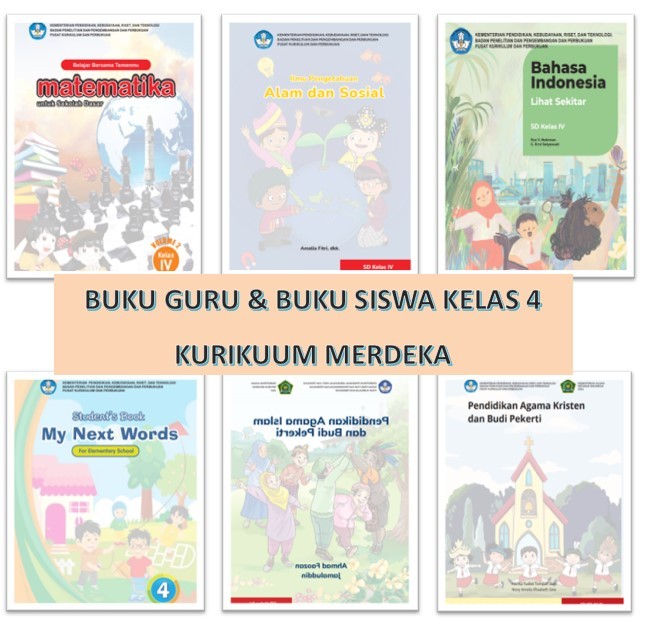 Buku Guru dan Buku Siswa Kurikulum Merdeka Kelas 4 SD MI