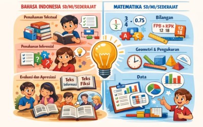 Kisi-Kisi / Muatan dan Kompetensi Yang Diujikan Dalam TKA Jenjang SD-MI-Sederajat